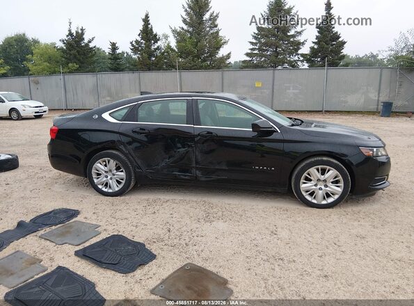 2G11X5SA7G9105548 2016 CHEVROLET IMPALA Black Widok wnętrza z tyłu