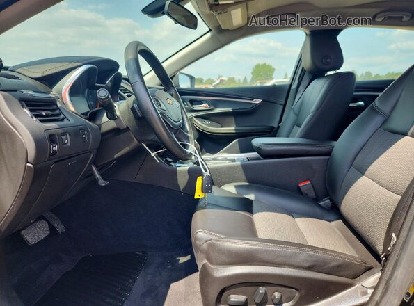 2G11Z5S30K9101135 2019 CHEVROLET IMPALA Черный Вид салона спереди