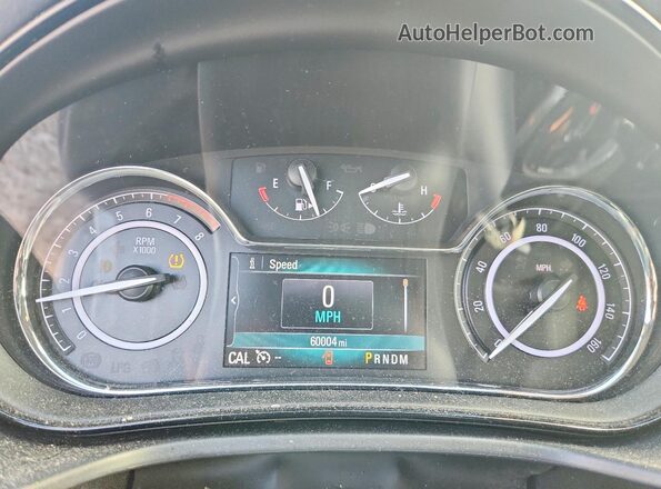 2G4G35EX9G9203036 2016 BUICK REGAL White Вид щитка приладів