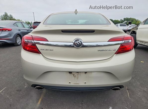 2G4GK5EX1G9157592 2016 BUICK REGAL Gold Вид ззаду
