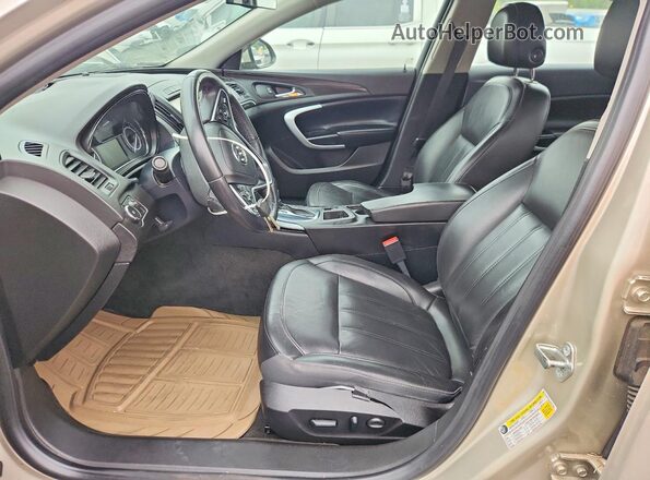 2G4GK5EX1G9157592 2016 BUICK REGAL Gold Вид салону спереду