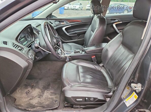 2G4GK5EX2G9138498 2016 BUICK REGAL Black Front interior view
