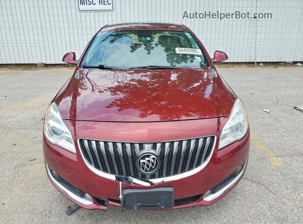 2G4GK5EX2G9198975 2016 BUICK REGAL Red წინა ხედი