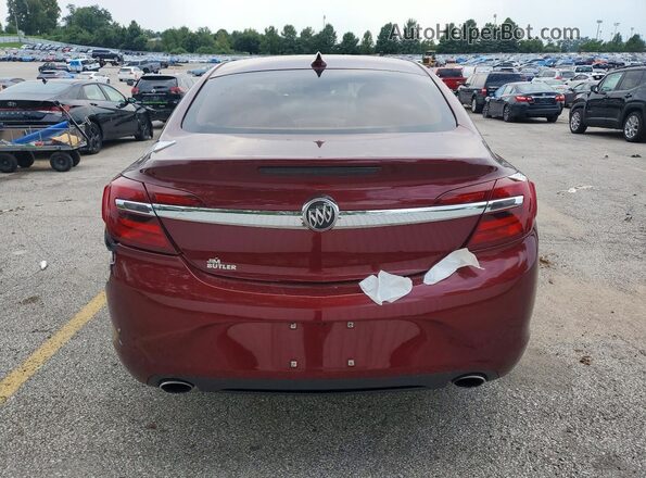 2G4GK5EX2G9198975 2016 BUICK REGAL Red უკანა ხედი