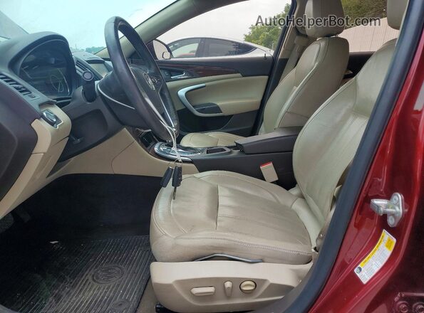 2G4GK5EX2G9198975 2016 BUICK REGAL Red წინა სალონის ხედი