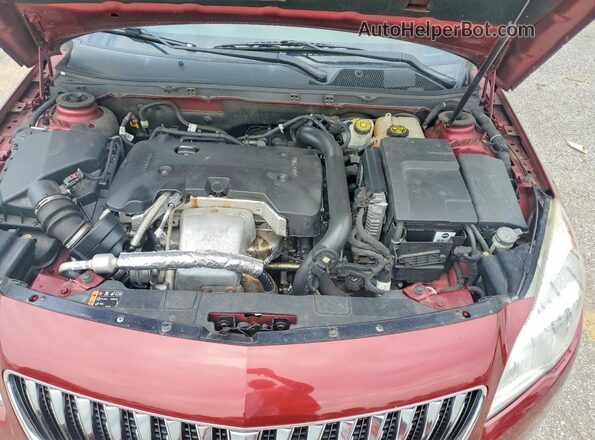 2G4GK5EX2G9198975 2016 BUICK REGAL Red უკანა სალონის ხედი