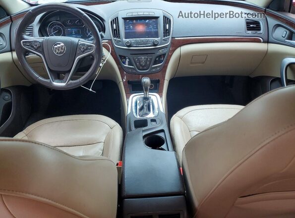 2G4GK5EX2G9198975 2016 BUICK REGAL Red წინა პანელის ხედი