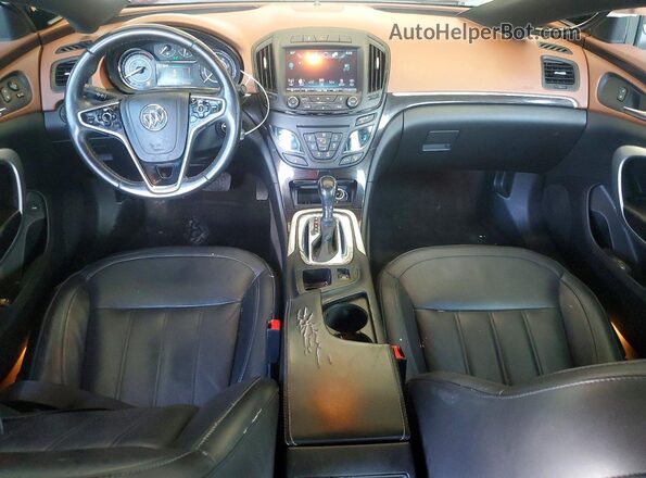 2G4GK5EX4G9154637 2016 BUICK REGAL Black წინა პანელის ხედი