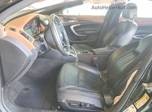 2G4GK5EX4G9154637 2016 BUICK REGAL Black წინა სალონის ხედი