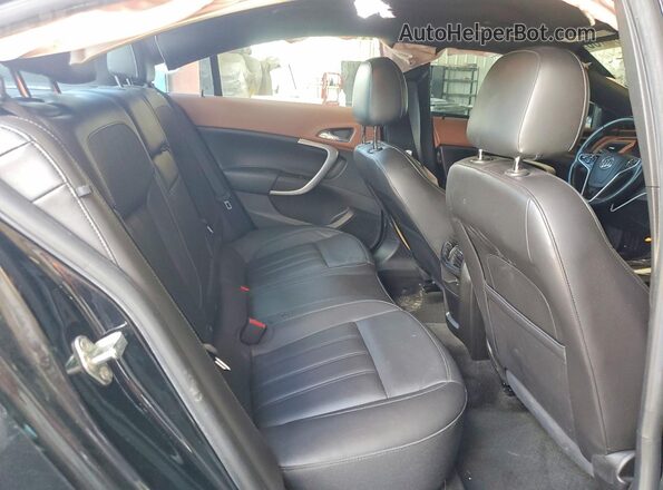 2G4GK5EX4G9154637 2016 BUICK REGAL Black უკანა სავარძლების ხედი
