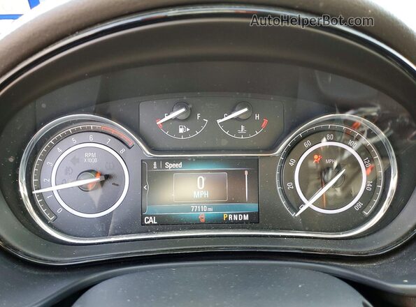2G4GK5EX6G9206771 2016 BUICK REGAL Gray ხელსაწყოთა პანელის ხედი