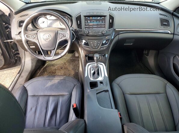 2G4GL5EX1H9117916 2017 BUICK REGAL Charcoal Dashboard view