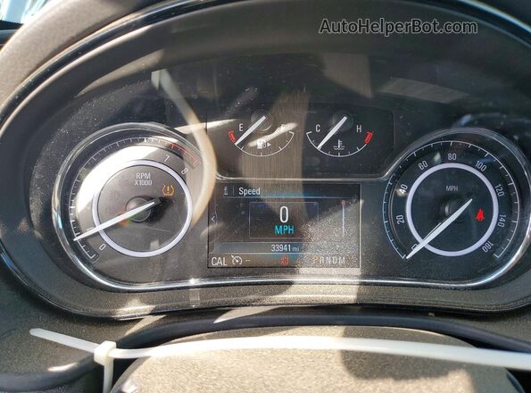 2G4GL5EX1H9117916 2017 BUICK REGAL Charcoal Instrument cluster view