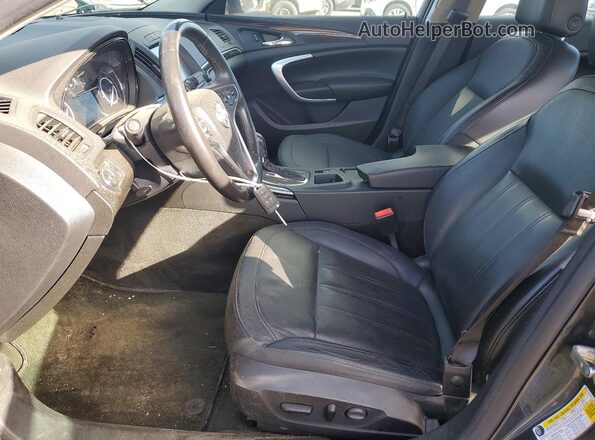 2G4GL5EX1H9117916 2017 BUICK REGAL Charcoal Front interior view