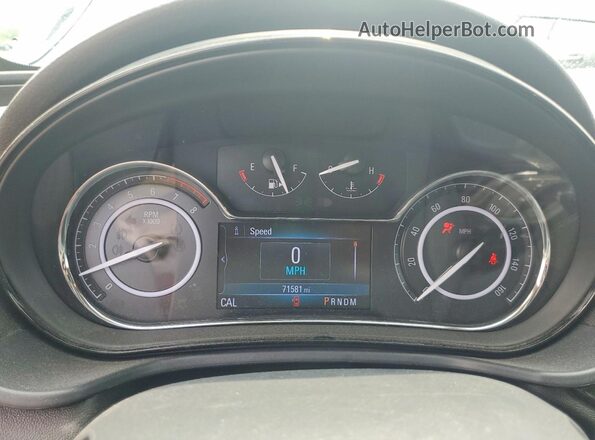 2G4GL5EX1H9172897 2017 BUICK REGAL Gray ხელსაწყოთა პანელის ხედი