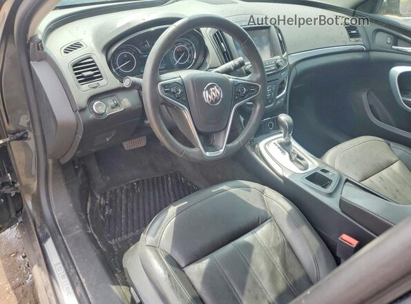 2G4GL5EX1H9172897 2017 BUICK REGAL Gray წინა პანელის ხედი