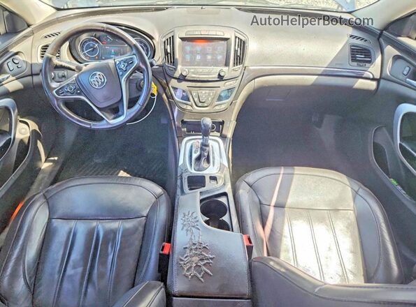 2G4GL5EX2H9165067 2017 BUICK REGAL Teal Dashboard view