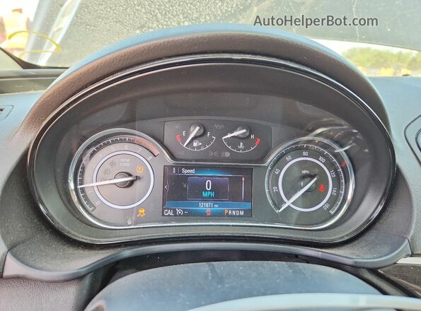 2G4GL5EX7H9168563 2017 BUICK REGAL Black Instrument cluster view