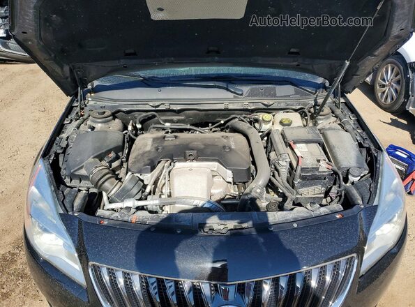2G4GL5EX9G9130475 2016 BUICK REGAL Черный Вид задней части салона