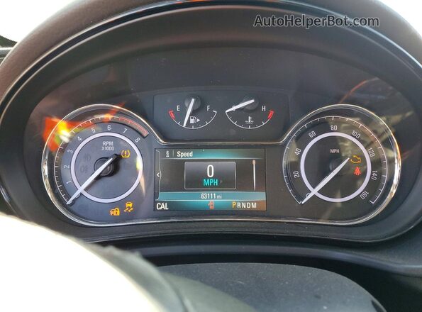 2G4GL5EX9G9130475 2016 BUICK REGAL Черный Вид щитка приборов