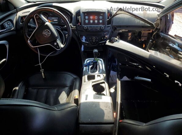 2G4GL5EX9G9130475 2016 BUICK REGAL Черный Вид панели приборов