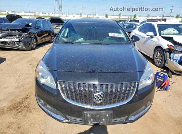 2G4GL5EX9G9130475 2016 BUICK REGAL Черный Вид спереди