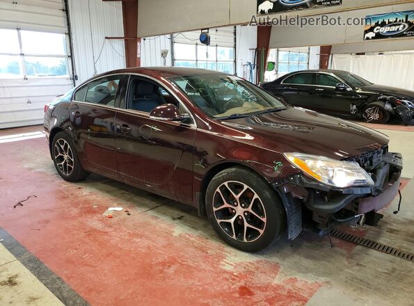 2G4GL5EXXH9154799 2017 BUICK REGAL Burgundy წინა მარჯვენა
