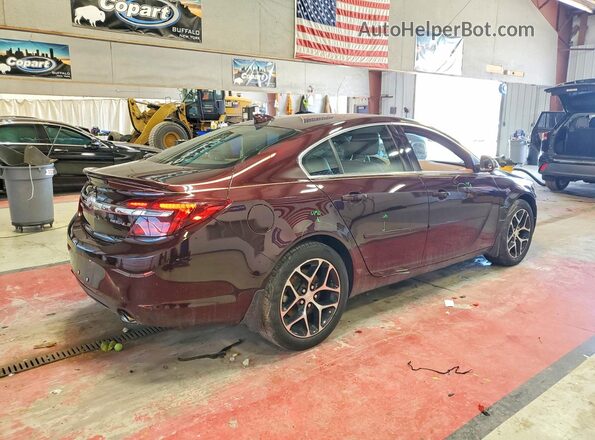 2G4GL5EXXH9154799 2017 BUICK REGAL Burgundy უკანა მარჯვენა