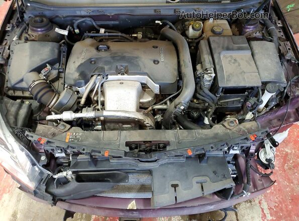 2G4GL5EXXH9154799 2017 BUICK REGAL Burgundy უკანა სალონის ხედი