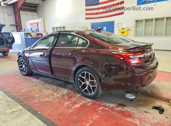 2G4GL5EXXH9154799 2017 BUICK REGAL Burgundy უკანა მარცხენა