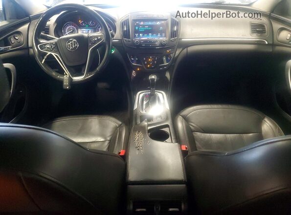 2G4GP5EX7G9145867 2016 BUICK REGAL Black წინა პანელის ხედი