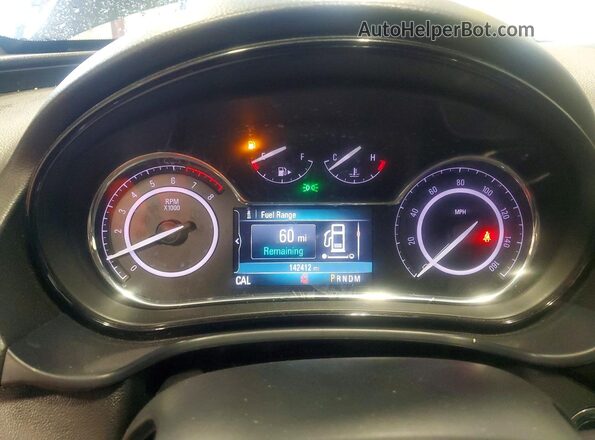 2G4GP5EX7G9145867 2016 BUICK REGAL Black ხელსაწყოთა პანელის ხედი