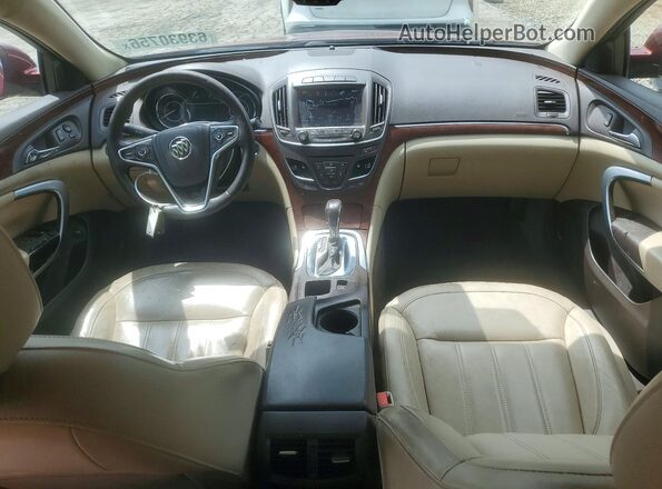 2G4GR5GX2H9148085 2017 BUICK REGAL Red წინა პანელის ხედი