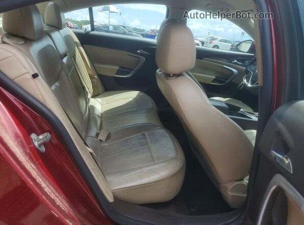 2G4GR5GX2H9148085 2017 BUICK REGAL Red უკანა სავარძლების ხედი