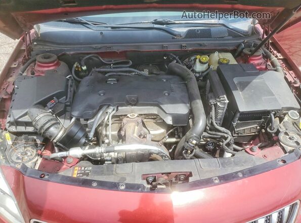 2G4GR5GX2H9148085 2017 BUICK REGAL Red უკანა სალონის ხედი