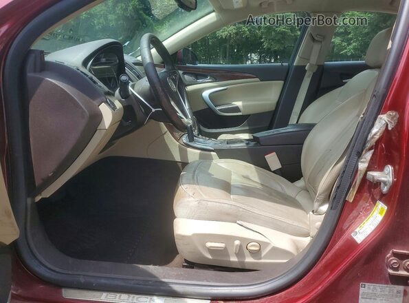 2G4GR5GX2H9148085 2017 BUICK REGAL Red წინა სალონის ხედი