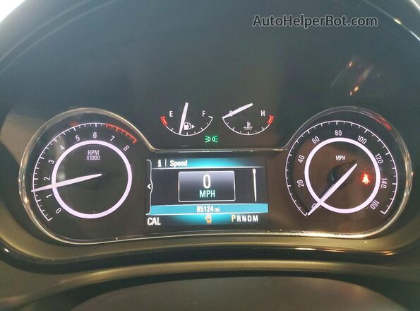 2G4GS5GX0G9199572 2016 BUICK REGAL Угольный Вид щитка приборов