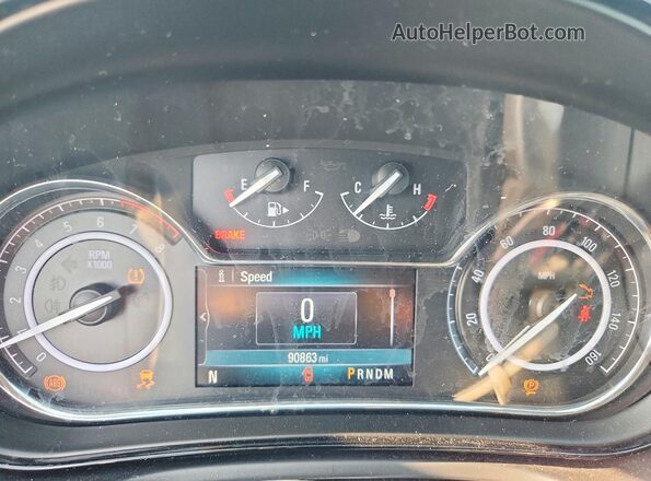 2G4GS5GX3G9192017 2016 BUICK REGAL Silver Вид щитка приладів