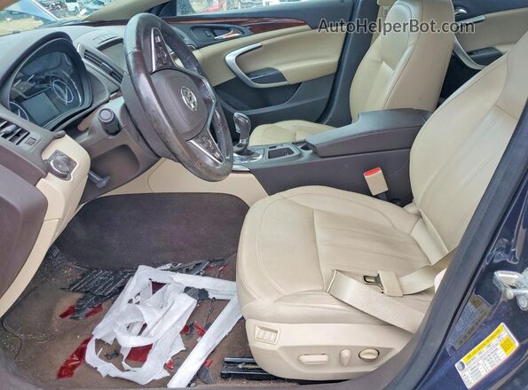 2G4GS5GX8G9206588 2016 BUICK REGAL Blue Widok wnętrza z przodu