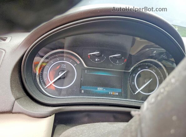 2G4GS5GX8G9206588 2016 BUICK REGAL Blue Widok zestawu wskaźników