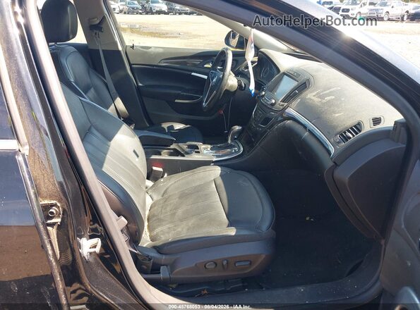2G4GT5GX7G9205896 2016 BUICK REGAL Black Вид салону спереду