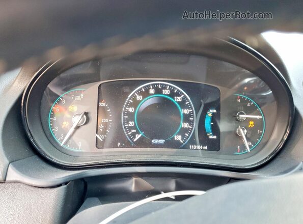 2G4GU5GX8H9110729 2017 BUICK REGAL White Instrument cluster view