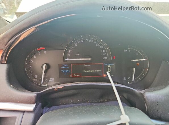 2G61M5S32J9127730 2018 CADILLAC XTS White Սարքավորումների վահանակի տեսք