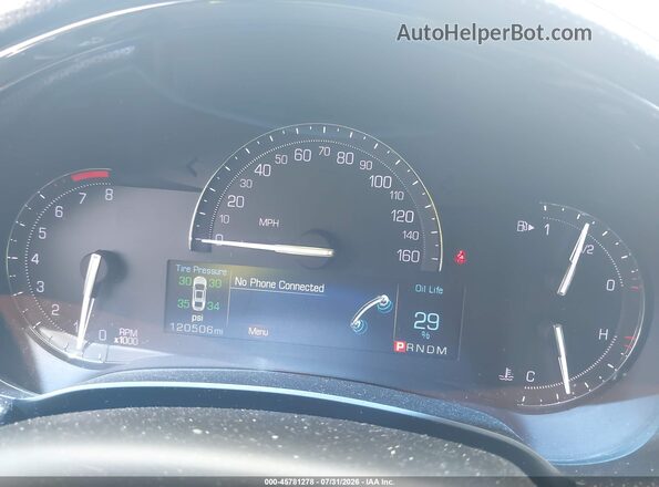 2G61M5S34H9144698 2017 CADILLAC XTS Gray Вид задніх сидінь