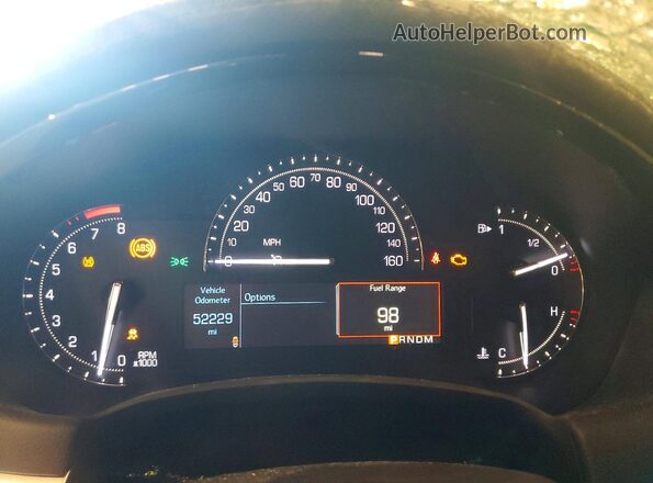 2G61M5S35K9157614 2019 CADILLAC XTS White Вид щитка приладів