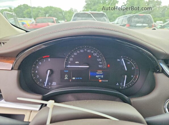 2G61M5S36H9108575 2017 CADILLAC XTS White Instrument cluster view