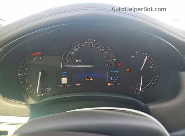 2G61M5S36H9145965 2017 CADILLAC XTS White Вид щитка приладів