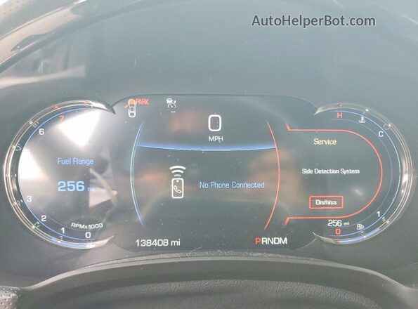 2G61P5S35H9178303 2017 CADILLAC XTS Black Вид щитка приладів