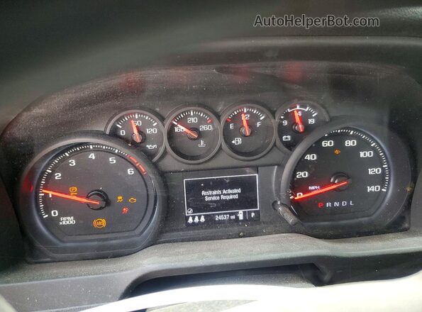 2GC1ALE74S1178395 2025 CHEVROLET SILVERADO White Instrument cluster view