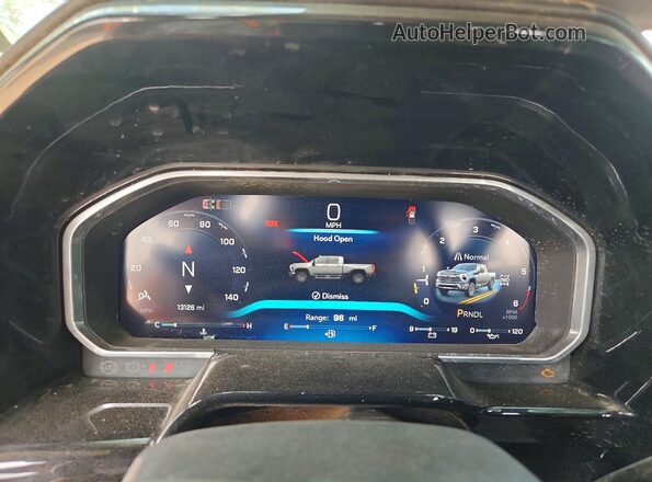 2GC1KNE79T1146178 2026 CHEVROLET SILVERADO White ხელსაწყოთა პანელის ხედი